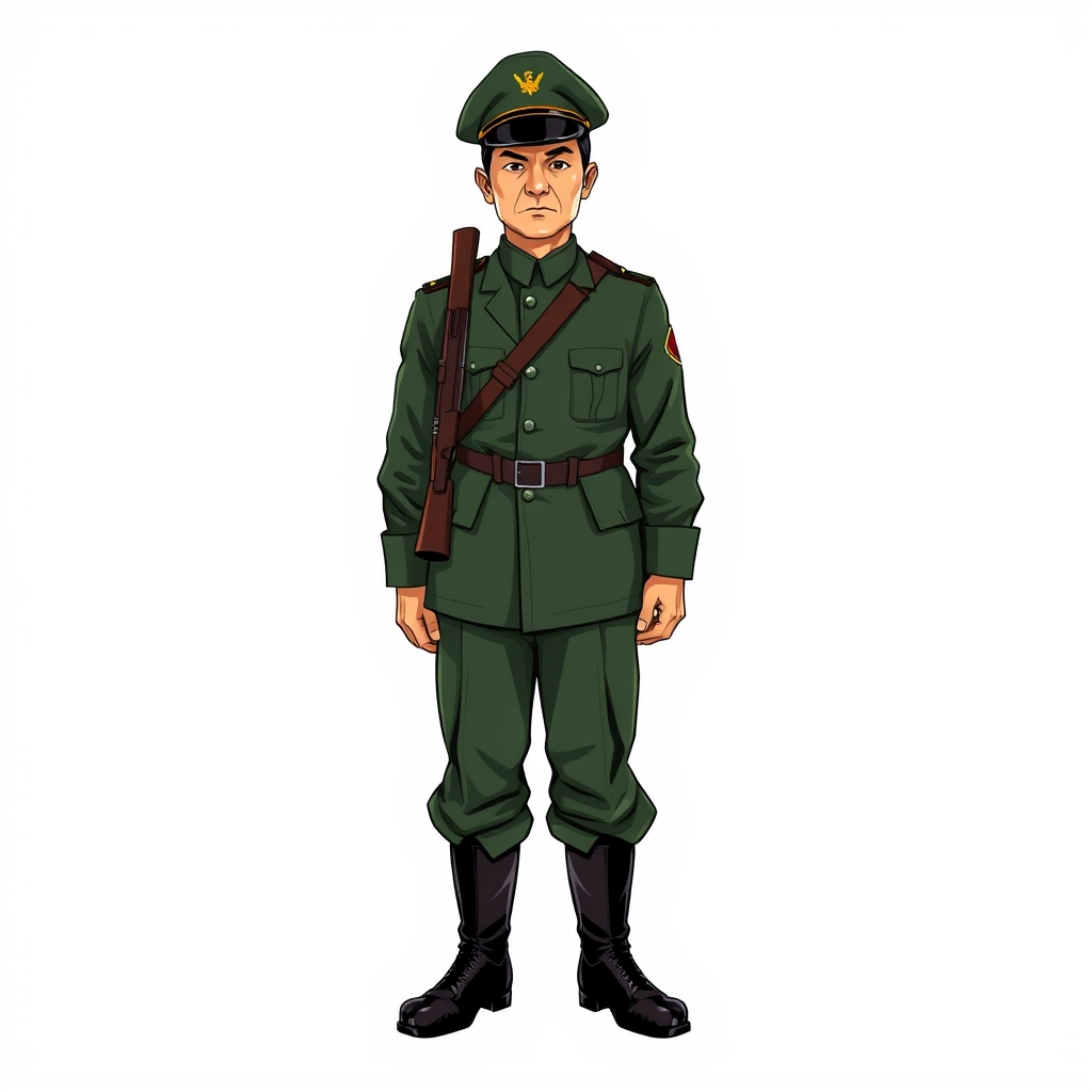 日本兵甲 — character reference for 王二小智斗鬼子