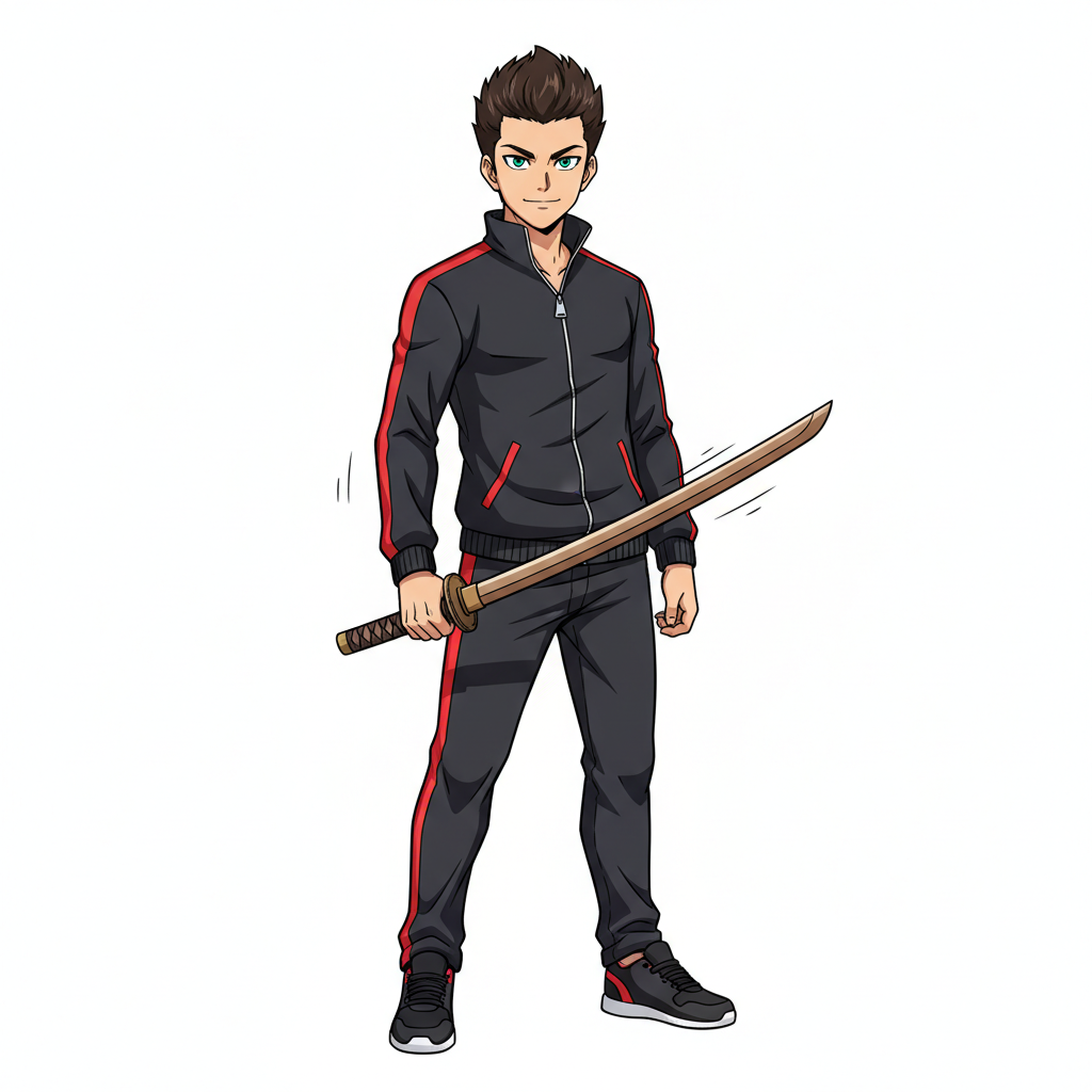 Sho — character reference for Rooftop Duel at Golden Hour