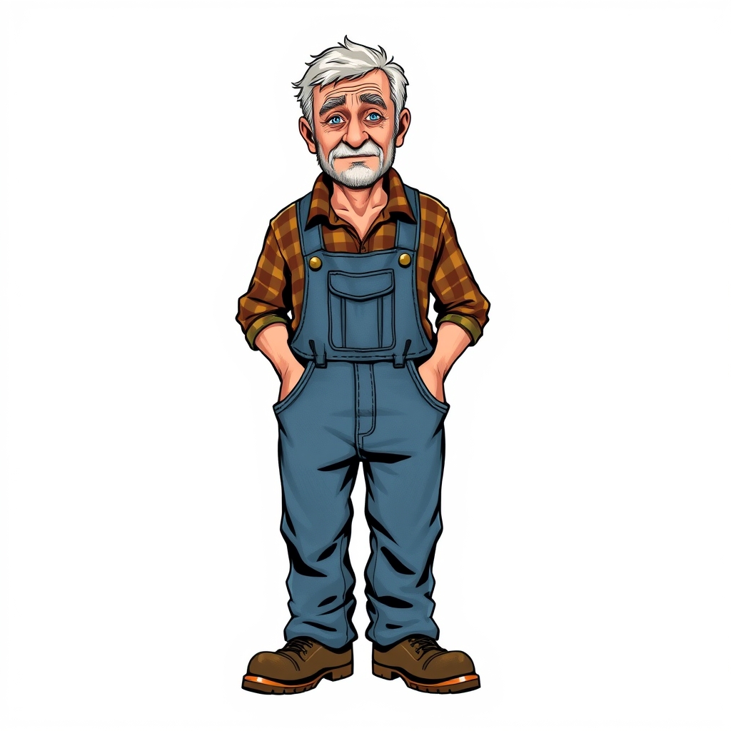 Old Man Henderson — character reference for The Sky-Rider's Rescue