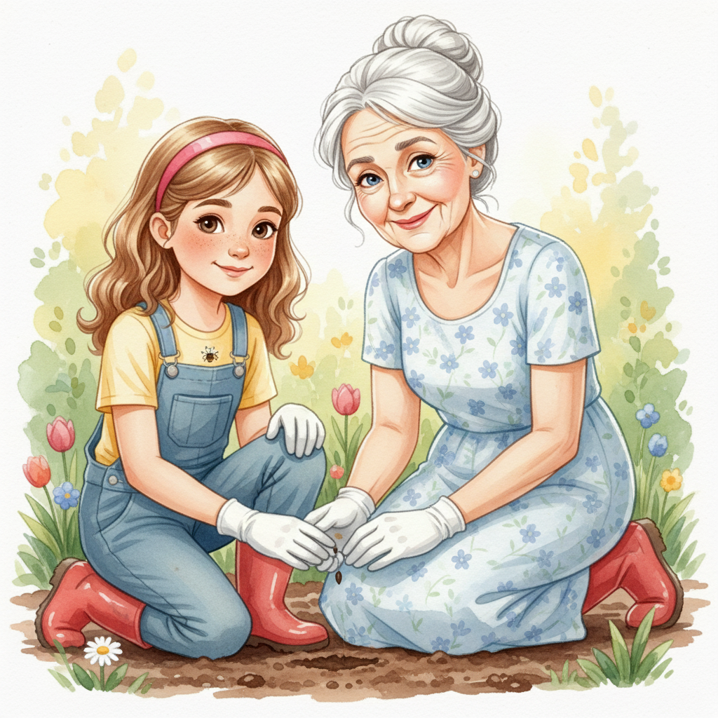 The Sunflower's Promise — Watercolor AI comic by qcrao