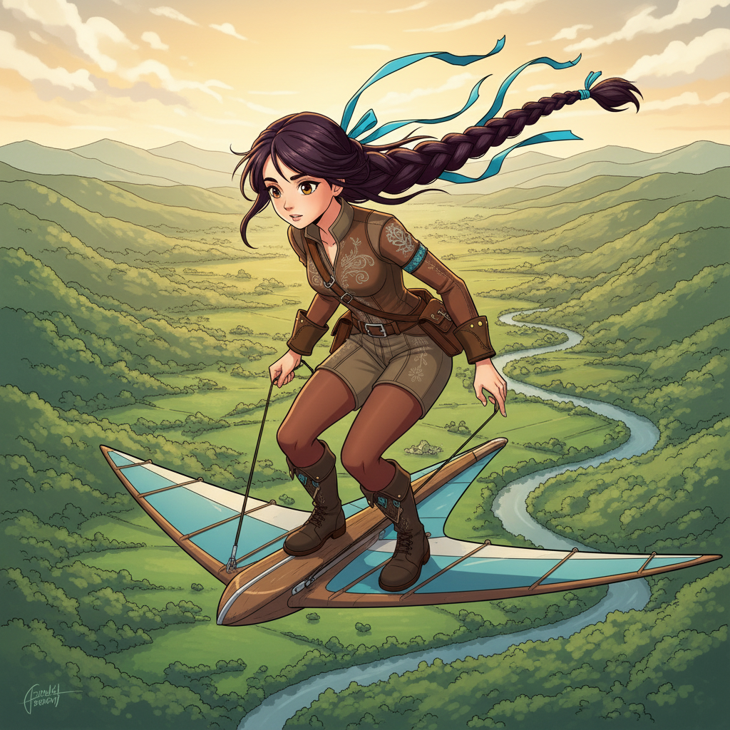 The Sky-Rider's Rescue — Comic Book AI comic by qcrao