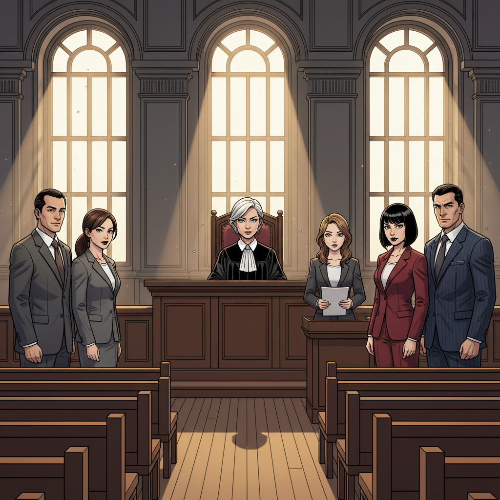 Судебное Разбирательство — Comic Book AI comic by Несібелі