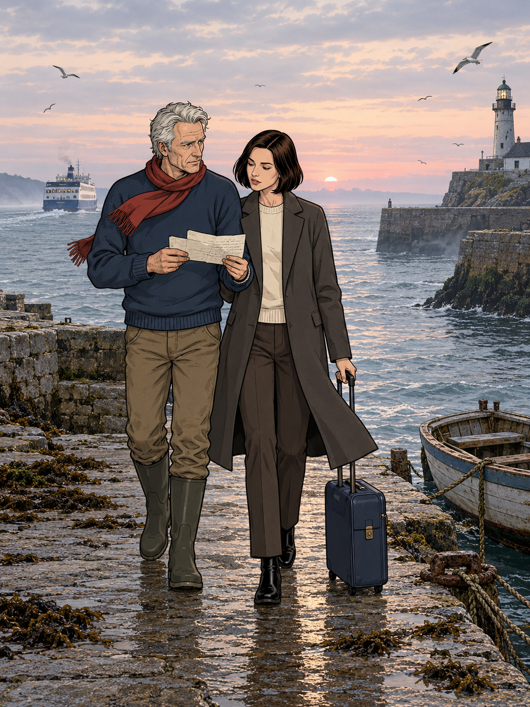 The Last Ferry — Graphic Novel AI comic by qcrao