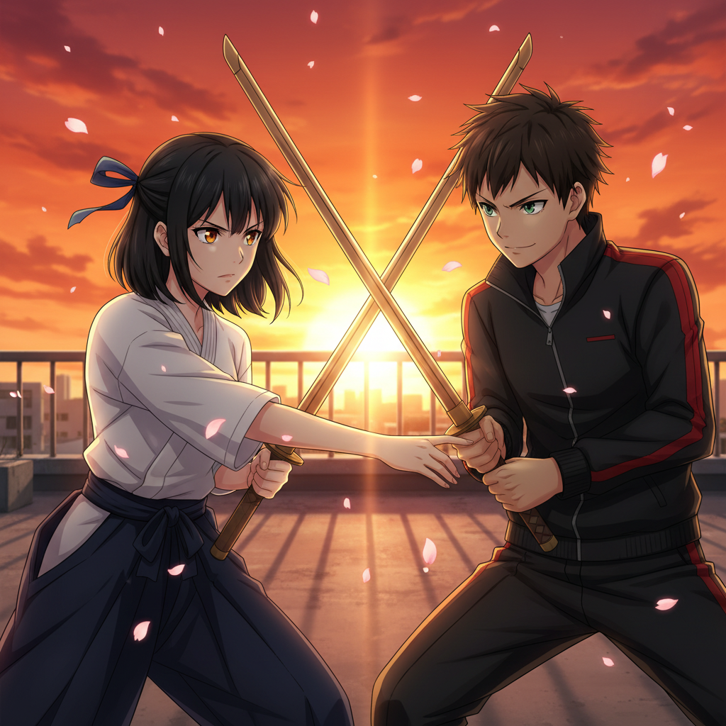 Anime-style AI comic panel 2 — color cel-shaded anime page generated with Comicory's AI Anime Comic Generator